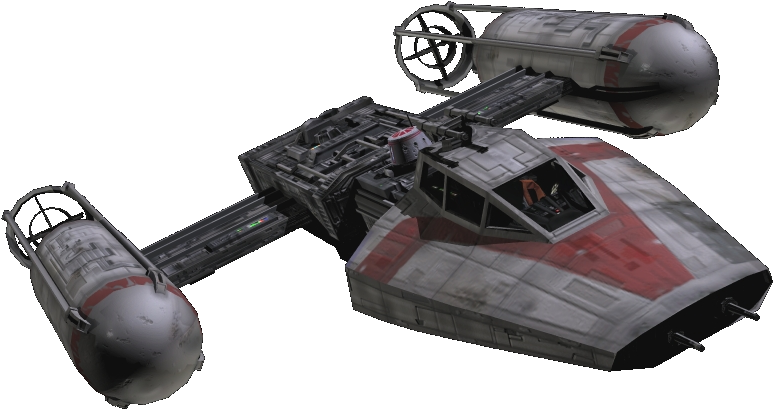 Rebel Fighter Spotlight - Star Wars Y Wing Png (1024x768), Png Download