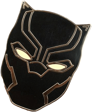 Black Panther Badge - Brooch (600x578), Png Download