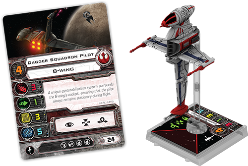 Star Wars X Wing Miniatures B Wing (500x335), Png Download