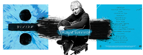 Mcjcqcj - Ed Sheeran Divide Limited Edition Blue Vinyl 2 Lp / (600x225), Png Download