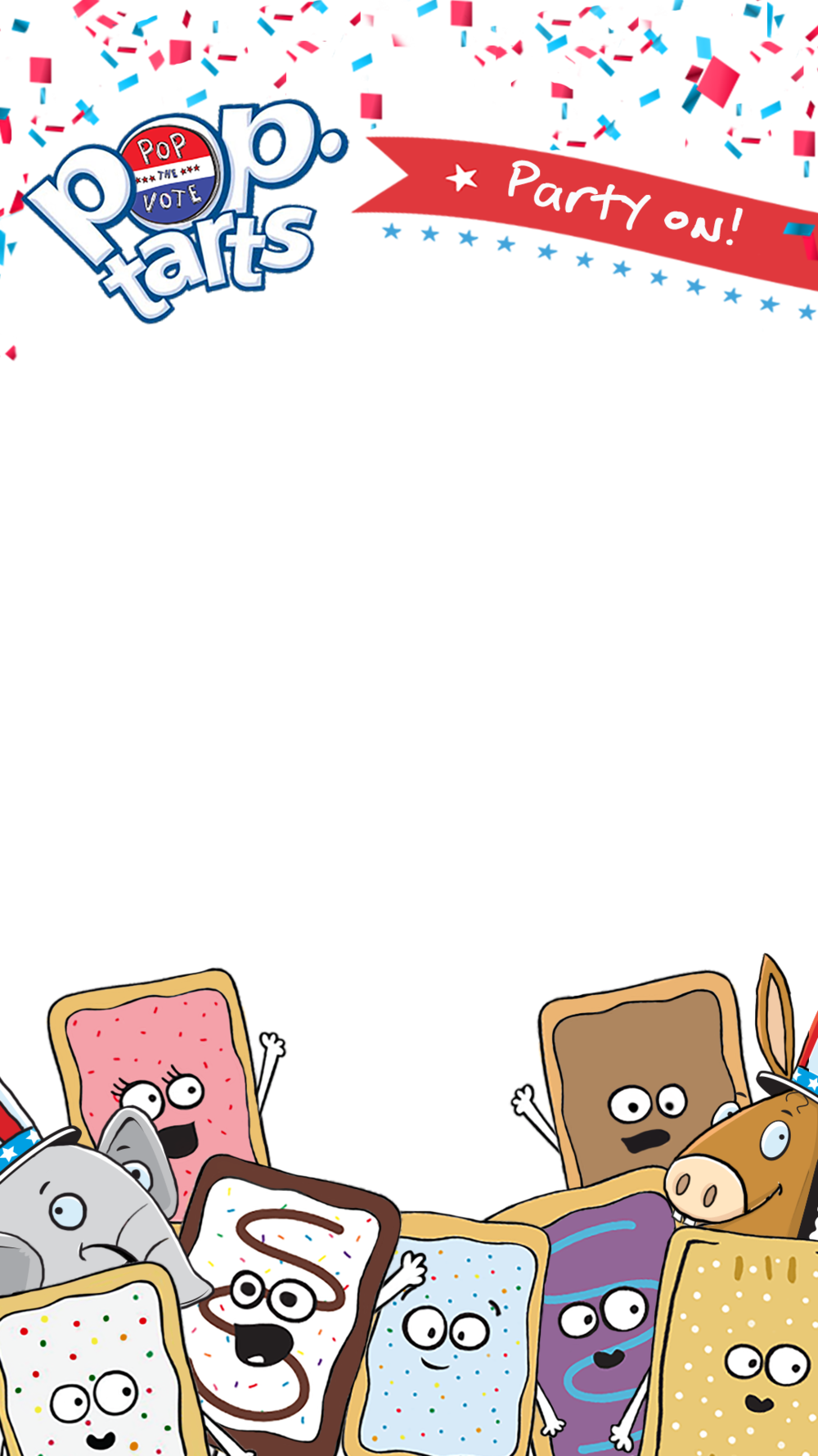 Ptv Snapchat 0322 Flat - Pop Tarts Cartoon Characters (1000x1778), Png Download