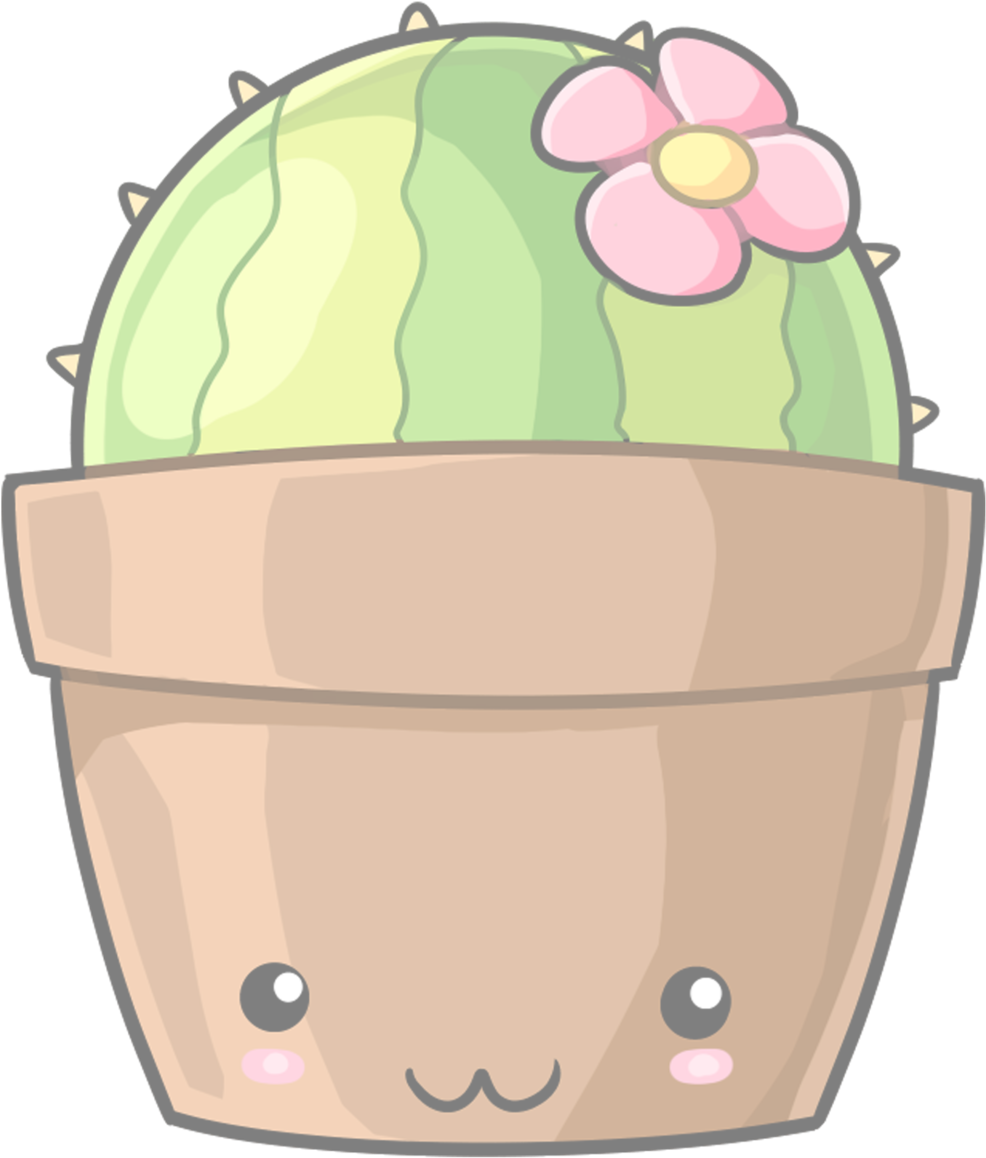 Clipart Download Page Digitalartsi - Kawaii Plant Transparent (1200x1200), Png Download