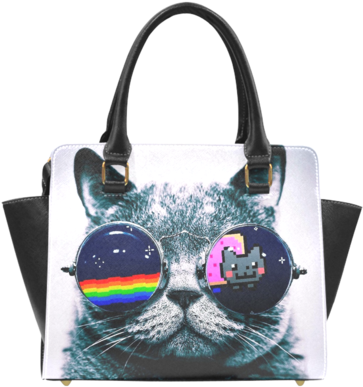 Sale Psylocke High-grade Pu Leather Nyan Cat Designer - Cool Cat Pillow Case (480x480), Png Download