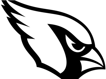 Arizona Cardinals Logo Svg - Arizona Cardinals Logo Black And White (450x300), Png Download