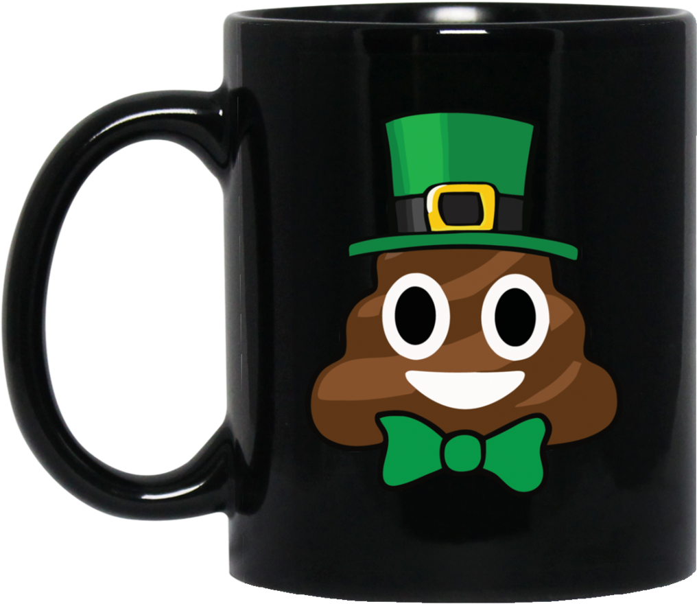 Leprechaun Poop Emoji Funny St - Mug (1024x1024), Png Download