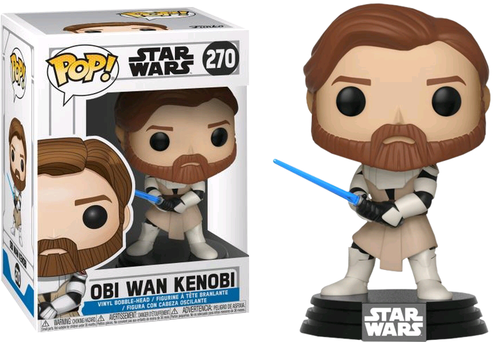 Star Wars Clone Wars - Funko Pop Obi Wan Kenobi (705x489), Png Download