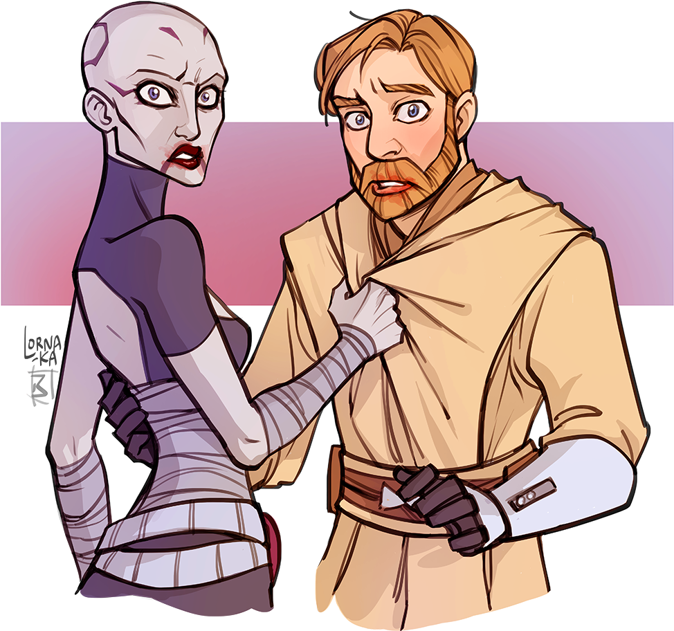 In The Mind's Eye - Obi Wan Kenobi X Ventress (1200x1000), Png Download