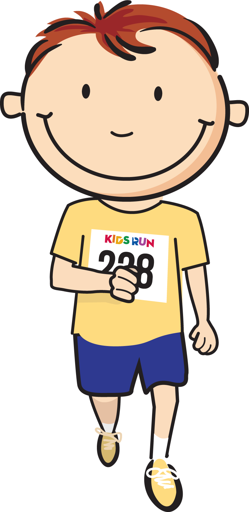 Clipart Royalty Free Kids Running A Race Clipart - Child (812x1672), Png Download