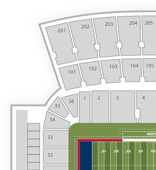 Arizona Stadium Seating Charts Find Tickets - Arizona Wildcats Football (350x350), Png Download
