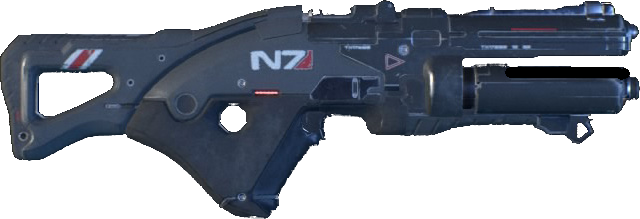 N7 Valkyrie - Mass Effect Andromeda Guns (640x219), Png Download