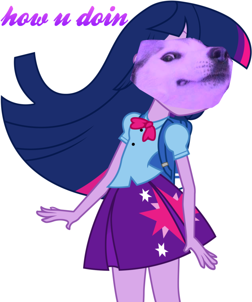 Maggiethecatwithablo, Dog, Doge, Doggo, Equestria Girls, - Equestria Girls Twilight Sparkle Naked (864x1024), Png Download