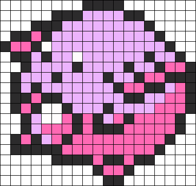 Chansey Pokemon Perler Bead Pattern / Bead Sprite - Perler Beads Pokemon Chansey (400x379), Png Download