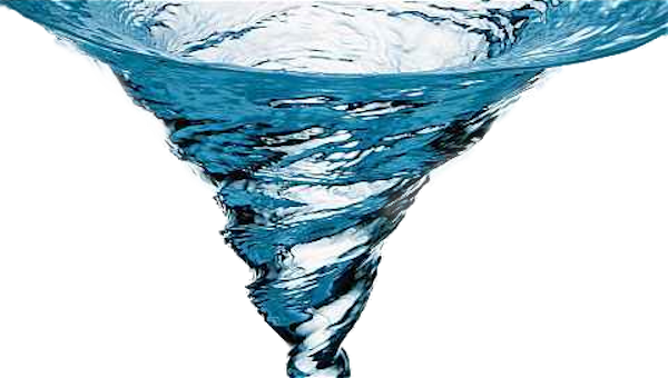 Water Tornado - Water Tornado Png (600x340), Png Download