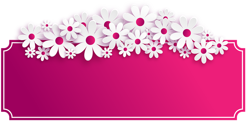 Flowers March 8 Symbol - Bannrr Png Flowr (960x442), Png Download