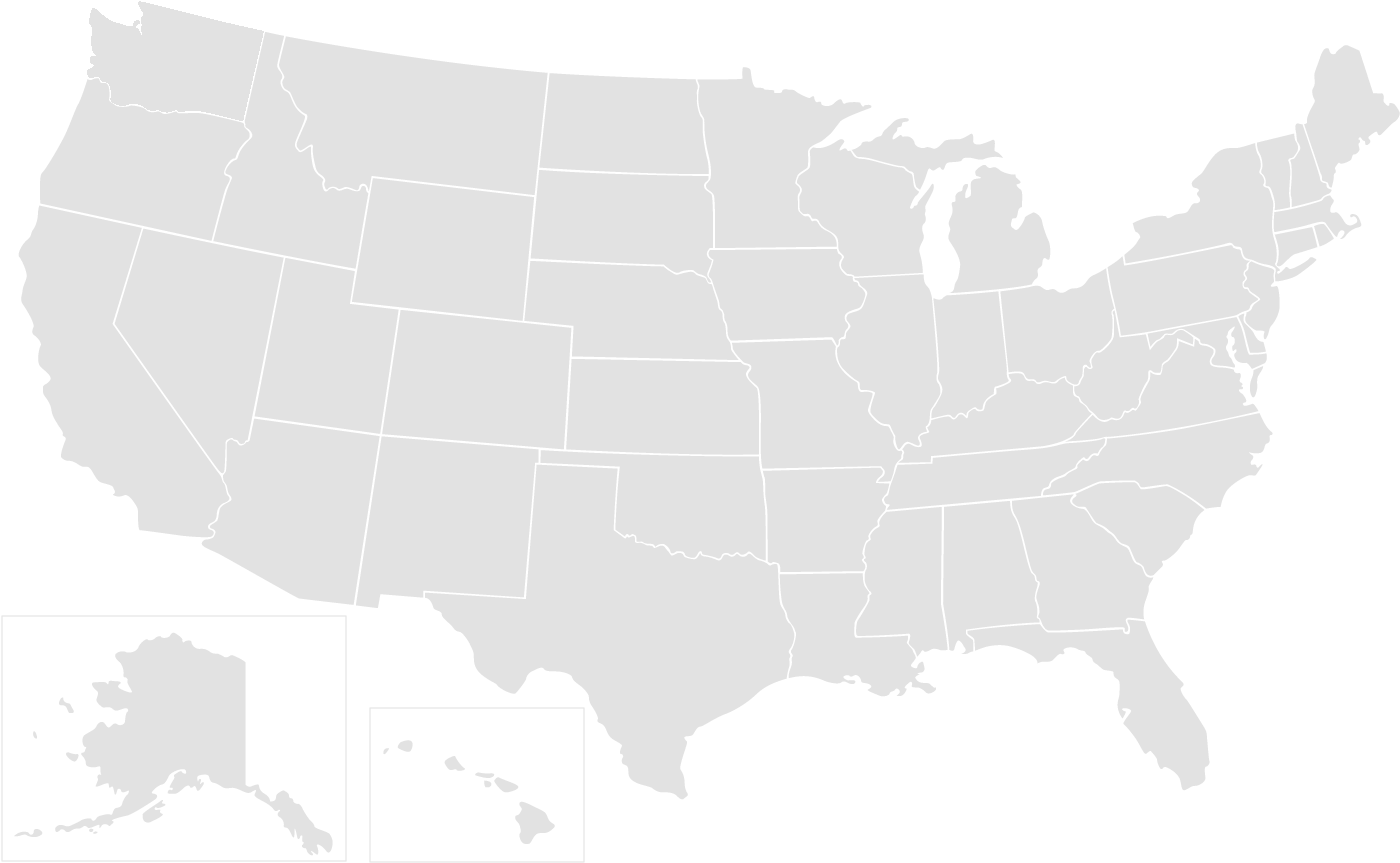 [vectormaps] The United States Of America - Usa Map Png (1500x890), Png Download