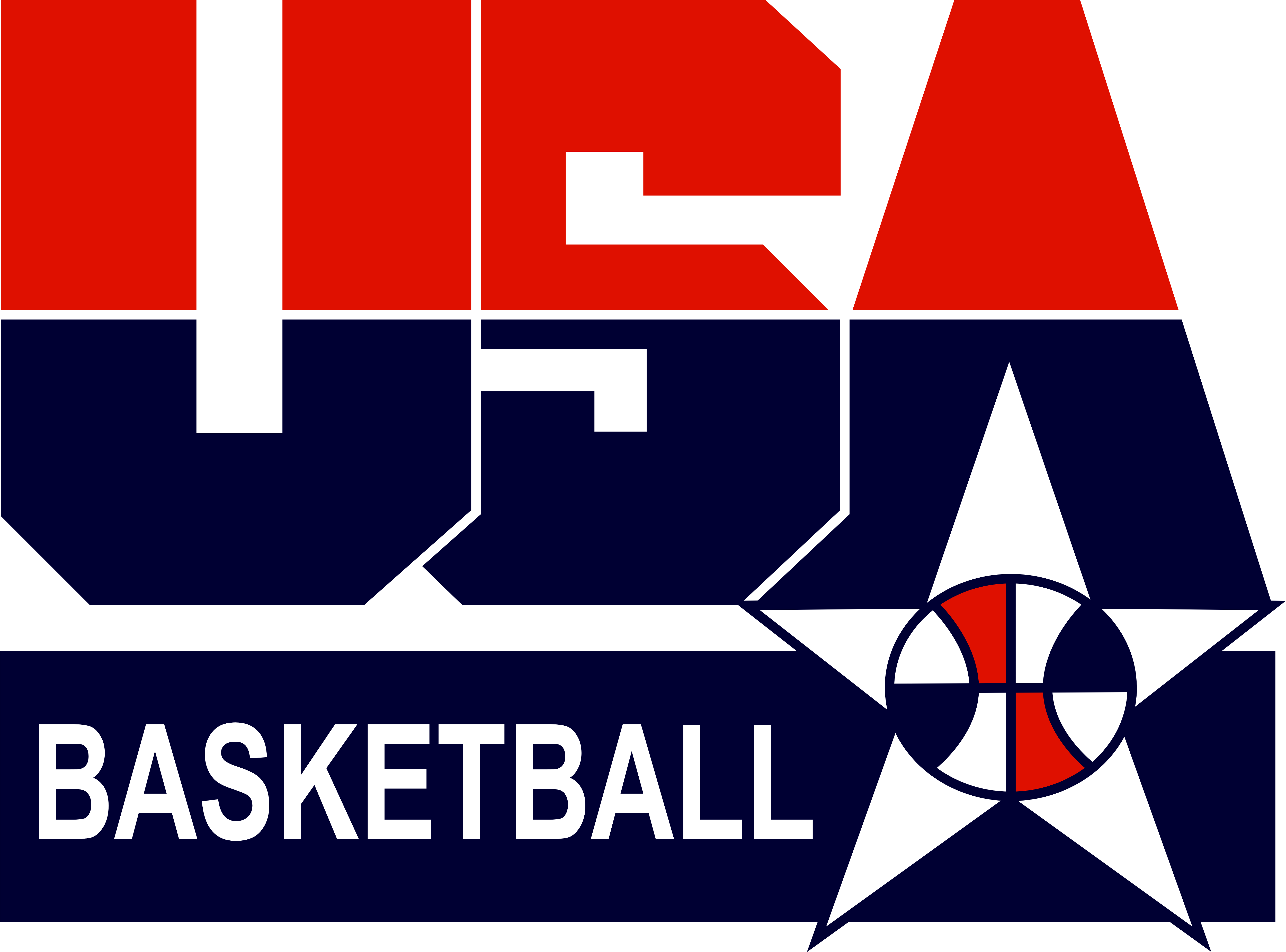 Usa Basketball Logo Png Transparent - Dream Team Usa Basketball Logo (2400x1777), Png Download