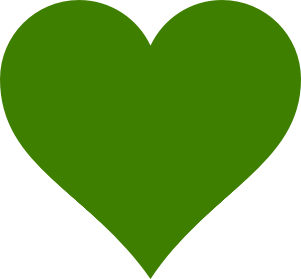 Green Heart Vector Png (600x556), Png Download