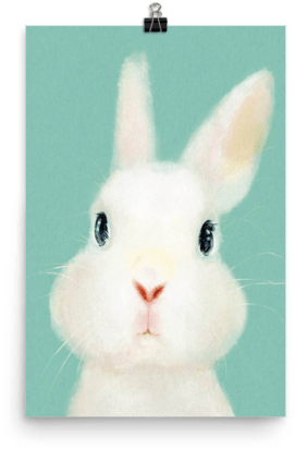 Watercolor Bunny - Painting (600x600), Png Download