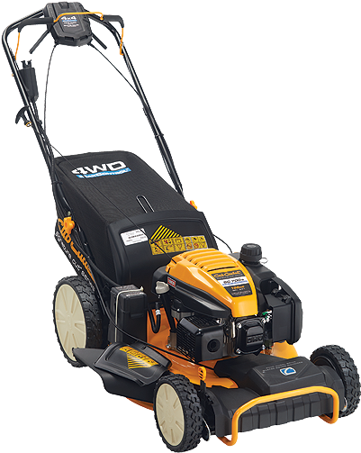 Sc 700 E All Wheel Drive Lawn Mower With Electric Start (556x526), Png Download