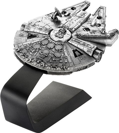 Millennium Falcon Pewter Collectible - Millennium Falcon (480x535), Png Download