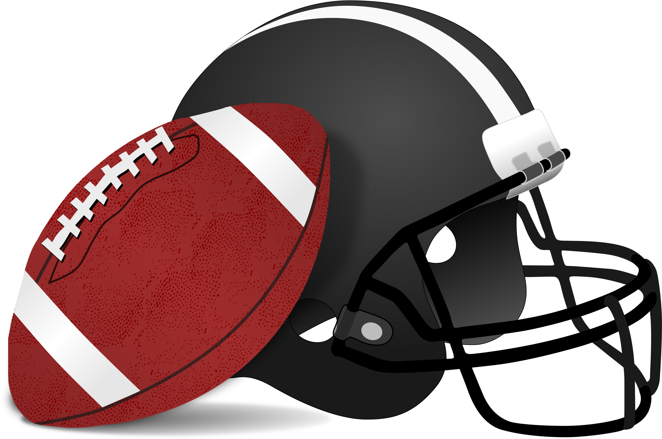 American Football Helmet Png Image - Football Helmet And Football (2400x1600), Png Download