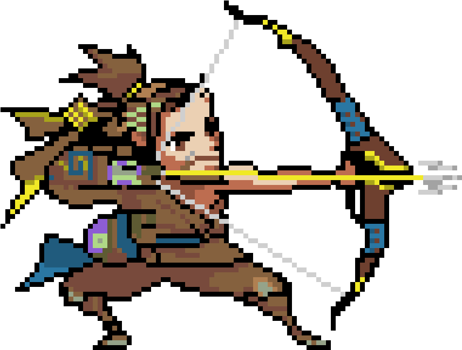 Hanzo Pixel Art Spray - Overwatch Hanzo Pixel Spray (980x770), Png Download