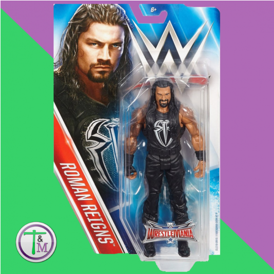 Wwe Elite Wrestlemania 32 Roman Reigns (533x800), Png Download