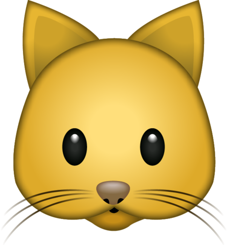 Download Cat Emoji Png - Cat Emoji Png (444x480), Png Download