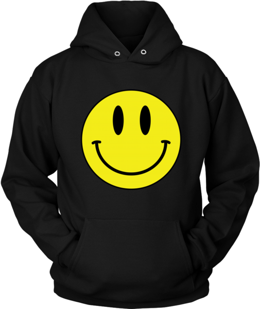 Big Smiley Face Emoji Unisex Hoodie - Drummer Hoodie. Perfect Gift For Your Dad, Mom, Boyfriend, (600x600), Png Download