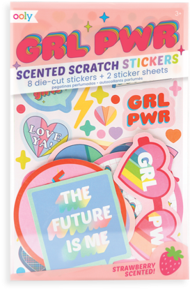 Grl Pwr Scented Stickers - Sticker (480x480), Png Download