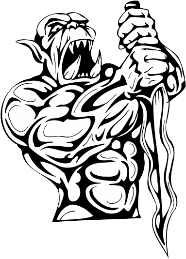 Demon Tattoo Png Svg Free Download - Demon Tattoos Png (400x543), Png Download