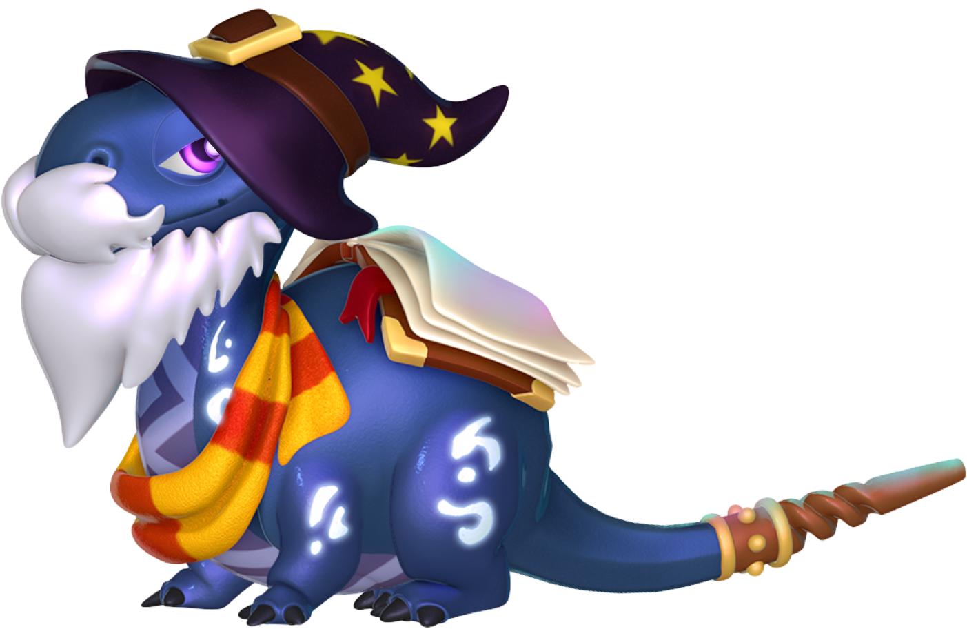 Wizard Dragon - Dragon Mania Legends Wizard Dragon (1403x913), Png Download