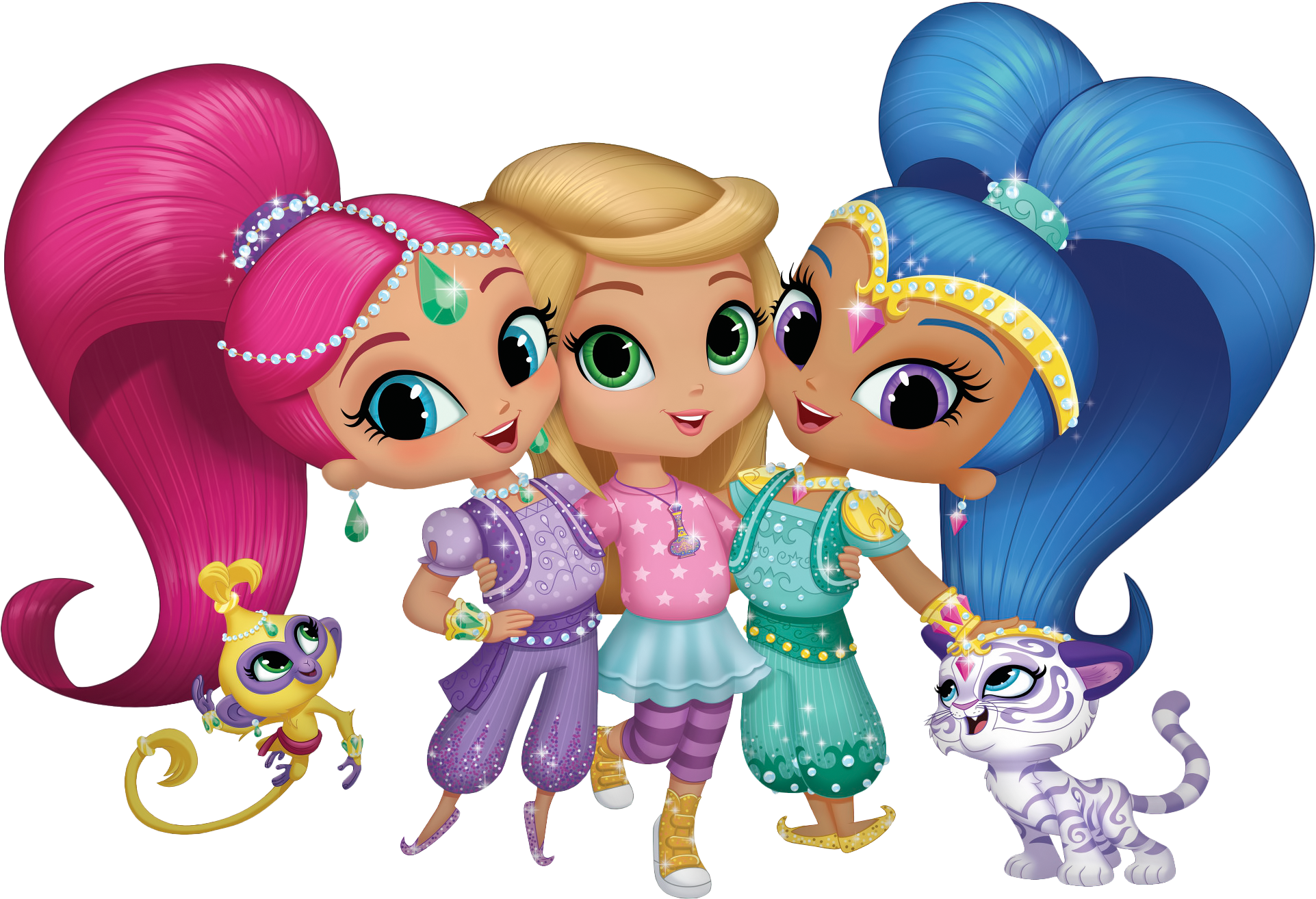 Shimmer And Shine Png (1958x1338), Png Download