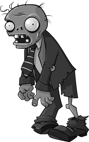 Picture Stock Apocalypse Drawing Zombie - Plants Vs Zombies Png (300x481), Png Download