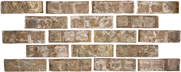 Vintage - Brick Tile Transparent (600x243), Png Download