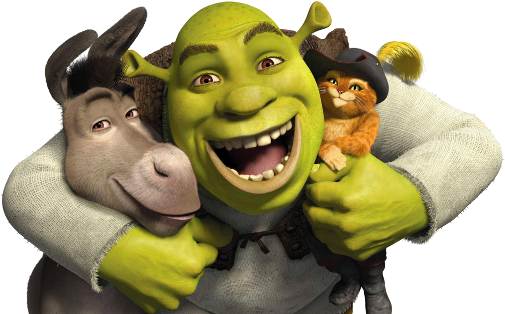 Shrek And Donkey Png Clip Art Transparent - Shrek Edible Image Cake Topper (1024x640), Png Download