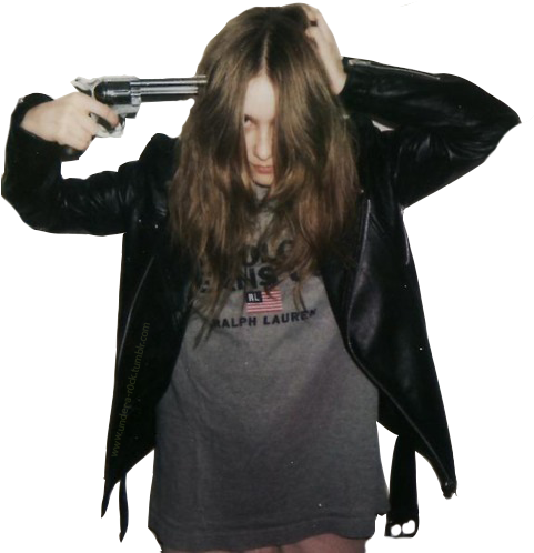 10 - Sad Girl Tumblr Grunge (500x636), Png Download