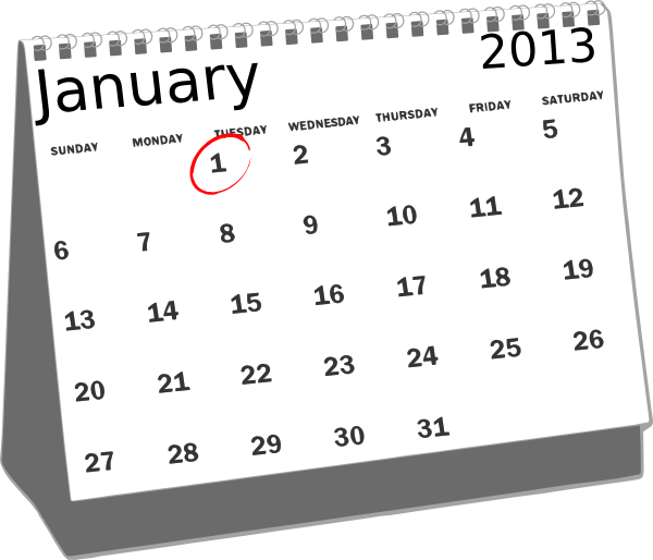 Clipart Calendar Black And White - Kids Calendar Clipart Black And White (600x514), Png Download