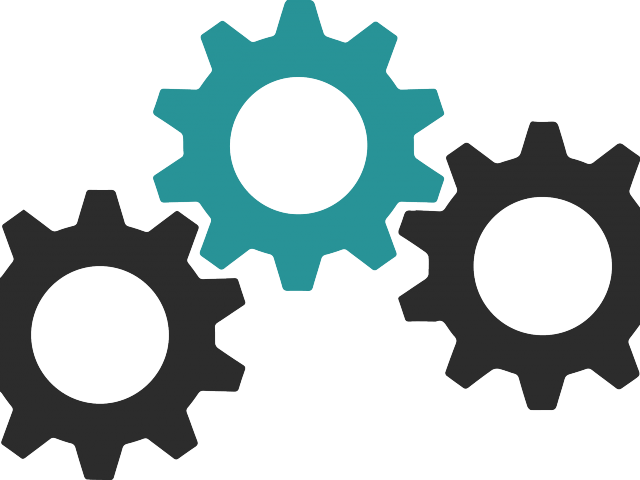 Gears Clipart Gear Train - Engranajes Png (640x480), Png Download