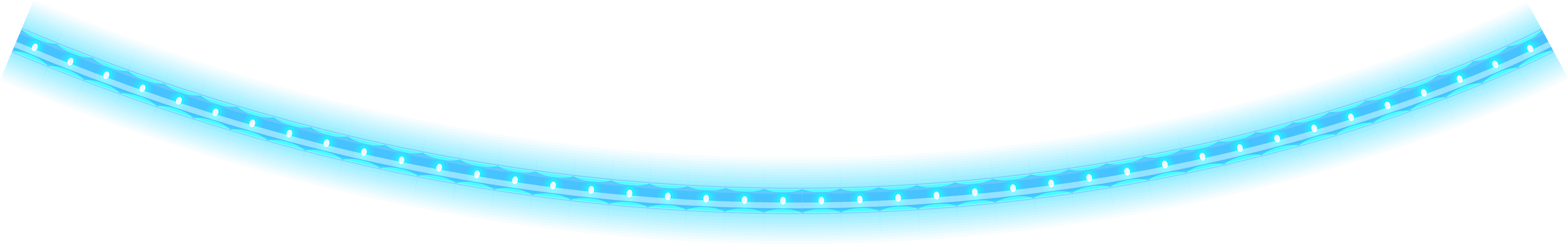 Blue Glowing Christmas Tube Clipart Gallery Yopriceville - Portable Network Graphics (5940x1200), Png Download