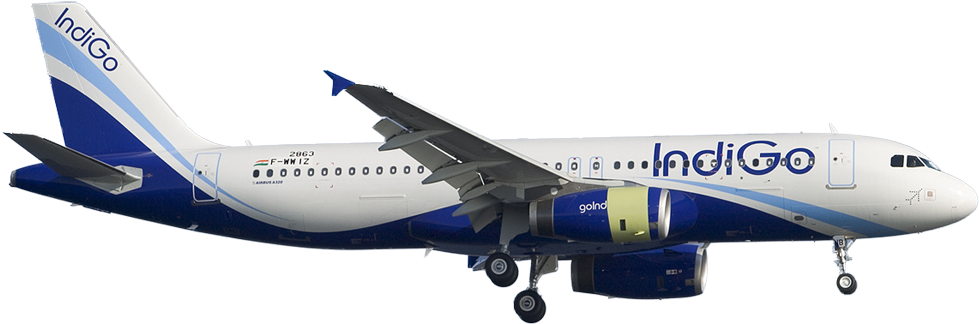 Airlines Png Image - Indigo Airlines Png (1000x379), Png Download