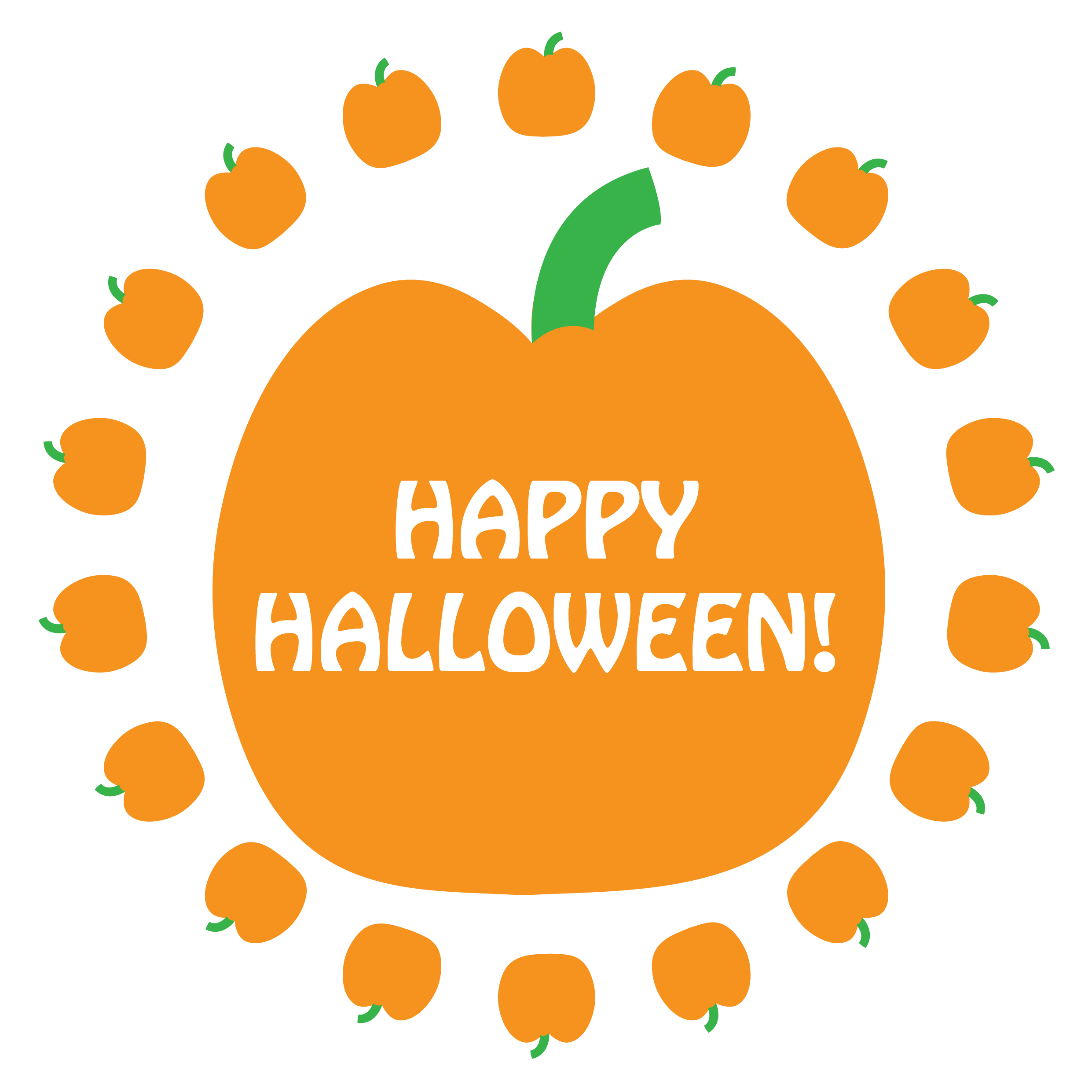 Happy Halloween Pumpkin Png (2500x2500), Png Download