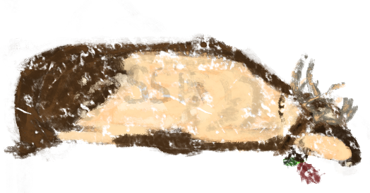 Hand Carved, Hand Painted Blanket Chest - Snow (524x273), Png Download