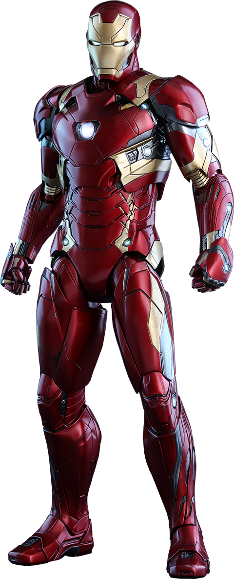 Iron Man Png Download Image - Iron Man Mk 46: Xlvi: Civil War: Hot Toys (480x1185), Png Download