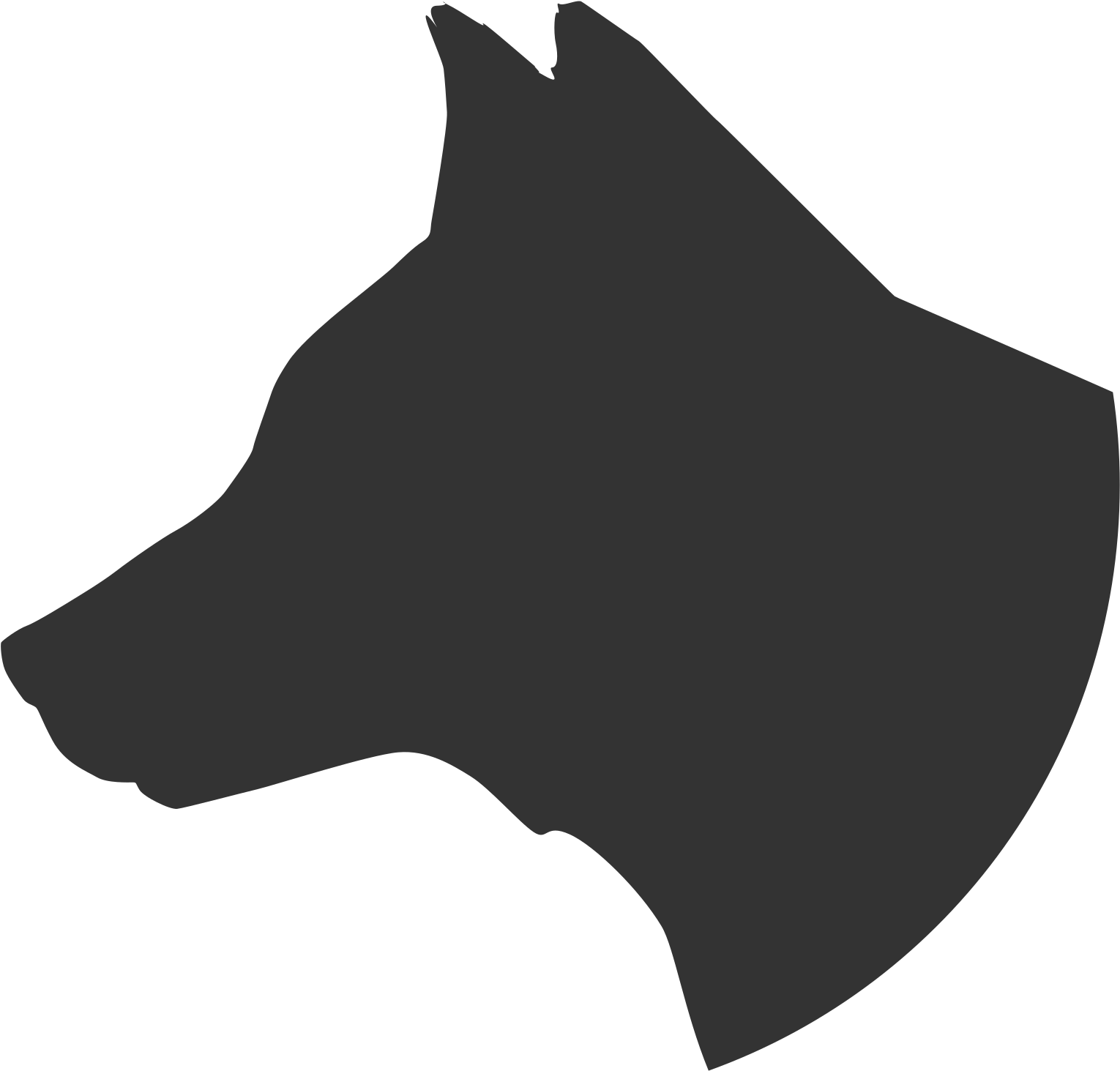 Dog Head Silhouette Png Images Pictures - Dog Head Silhouette Png (800x765), Png Download