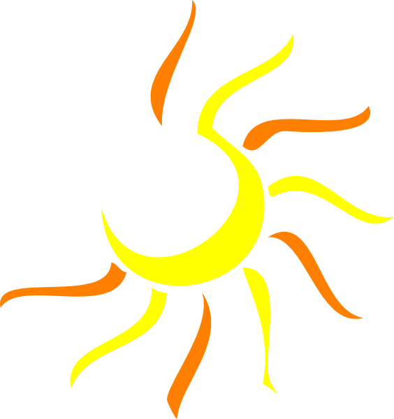 Half Sunshine Clipart (564x600), Png Download