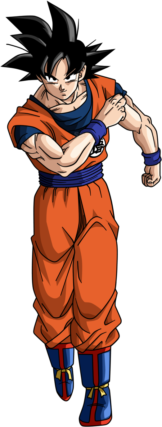 Dragonball Drawing Tattoo - Goku Universe Survival Arc (558x1431), Png Download