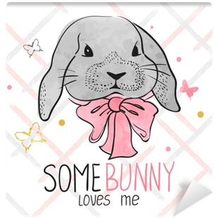 Cute Watercolor Bunny - Watercolor Painting (400x400), Png Download