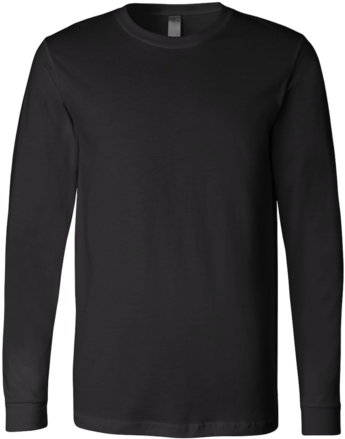 Canvas Long Sleeve Shirt - Black Long Sleeve Shirt Png (480x480), Png Download