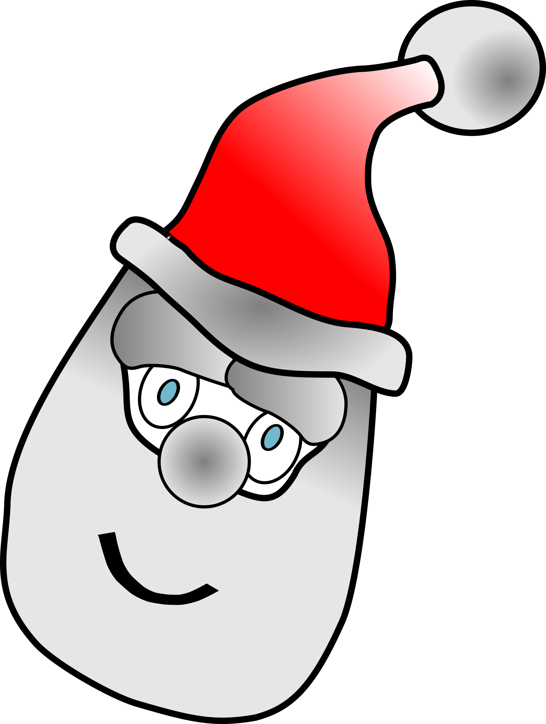 Father Christmas Clip Art (450x596), Png Download